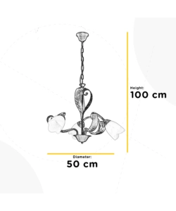 LAMPADARIO 3 LUCI ONLI "SONIA" BRONZO E14